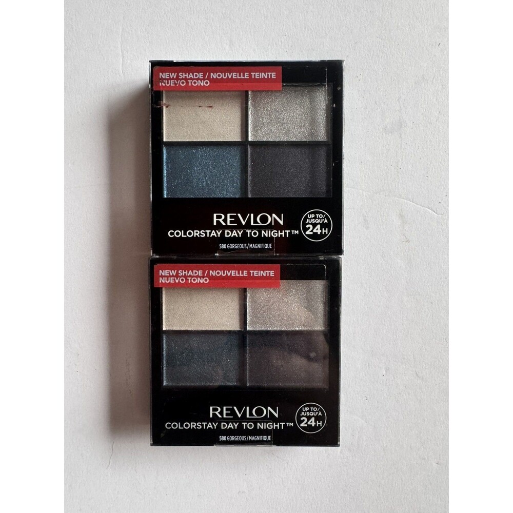 Revlon ColorStay Day to Night Eyeshadow Quad 580 Gorgeous 0.16 oz Lot of 2 New!